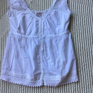 Love Lola, tie waist white blouse